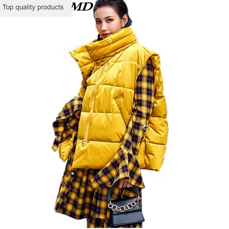 Новинка 2020 женская зимняя куртка теплые свободные майки больших размеров