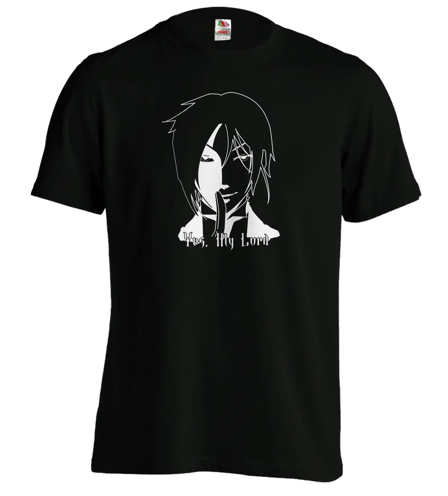Kuroshitsuji Черный дворецкий футболка аниме Готический Ciel мультфильм Мужская Унисекс