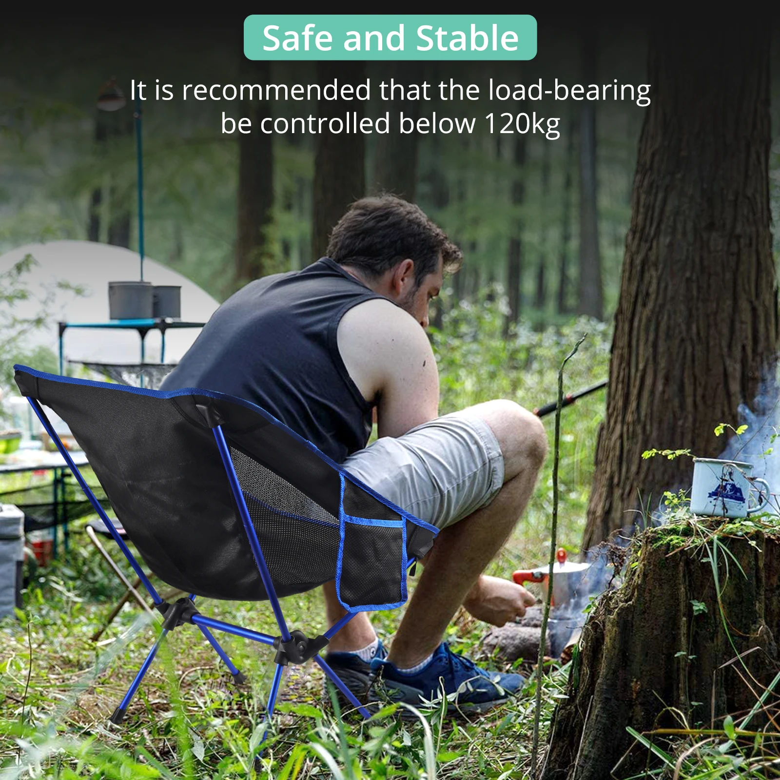 Online AMTOVL Ultralight Ayrılabilir Taşınabilir Kamp Balıkçılık Sandalye Hafif Sırt çantası Katlanır Genişletilmiş Koltuk Ofis Yürüyüş