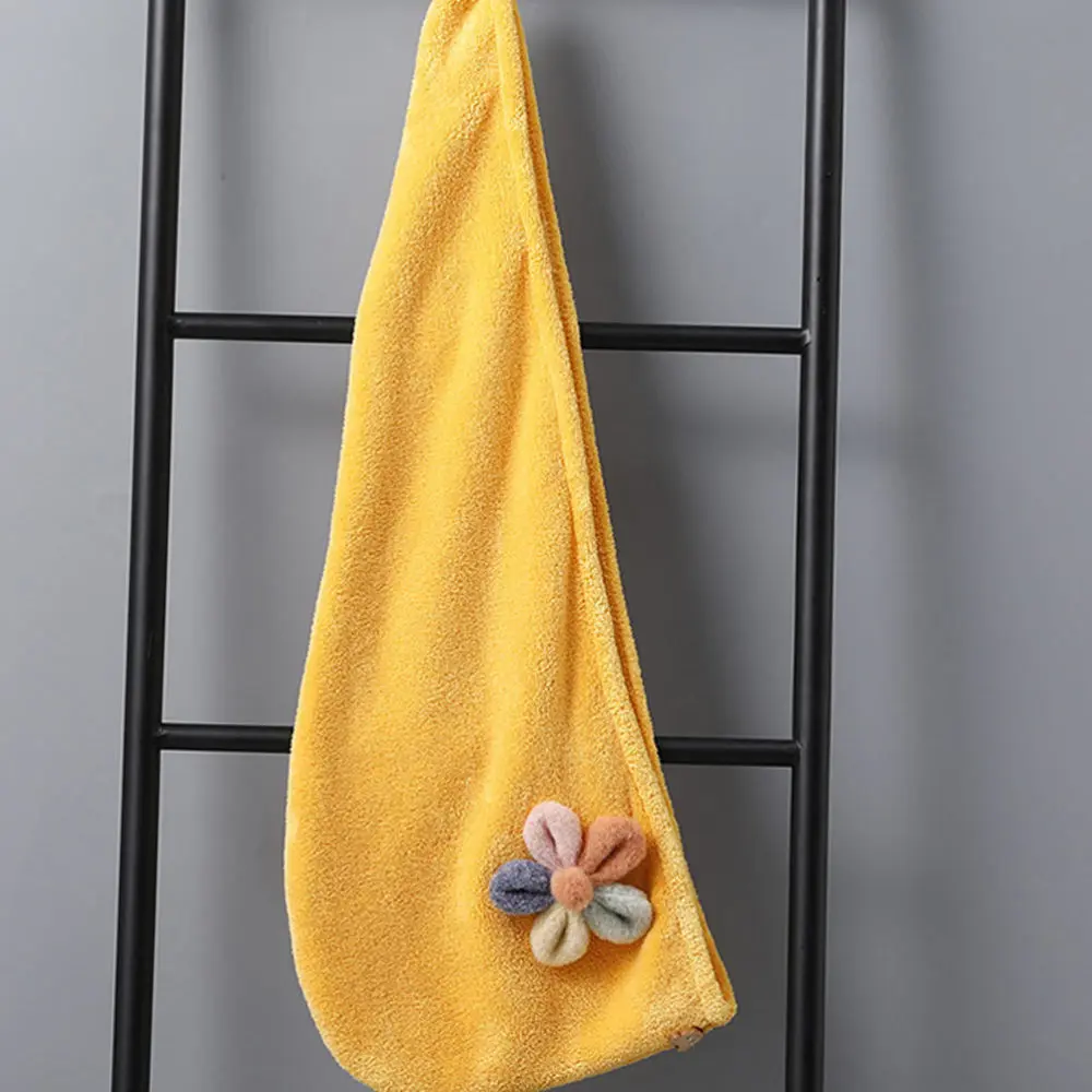 

1 pc Quick-drying Hair Hat Lovely Hair Hat Coral Fleece Towel for Bath