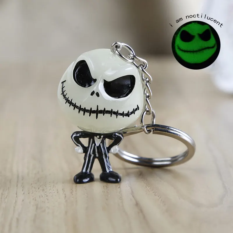 Брелок для ключей Кошмар перед Рождеством 3D игрушка Джек Скеллингтона брелок