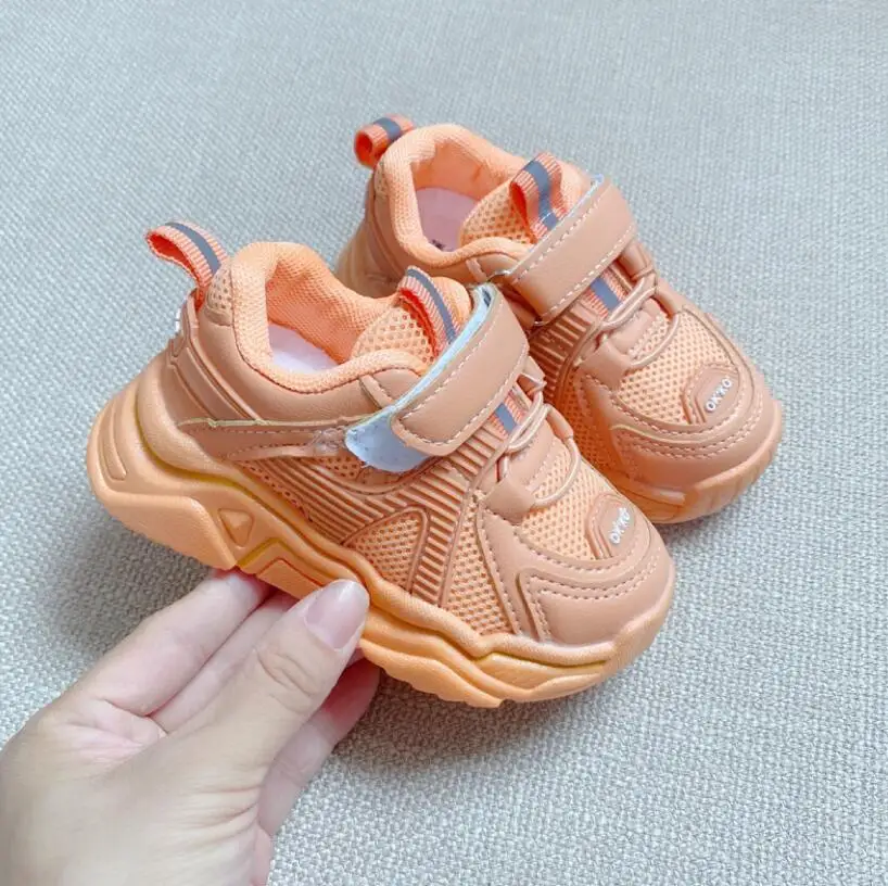 Кеды детские для бега мягкие кроссовки на липучке повседневная спортивная обувь