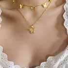 6 стилей, повседневные богемные сексуальные ожерелья-чокер с бабочками для женщин, золотая цепочка для ключиц, 2020, модное женское колье, ювелирные изделия