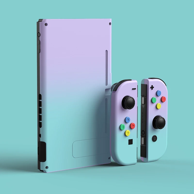 Новый защитный чехол Joycon с градиентным цветом Твердый для контроллера Joy Con
