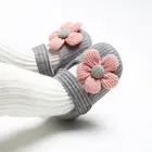 Первые ходунки для новорожденных девочек кроссовки с цветами противоскользящие детские мягкие подошвы кроватки обувь