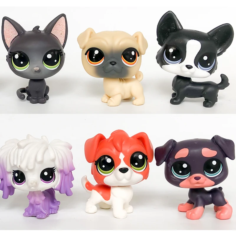 Коллекционные фигурки LPS для собак LittlePet редкая лягушка корова кошка собака