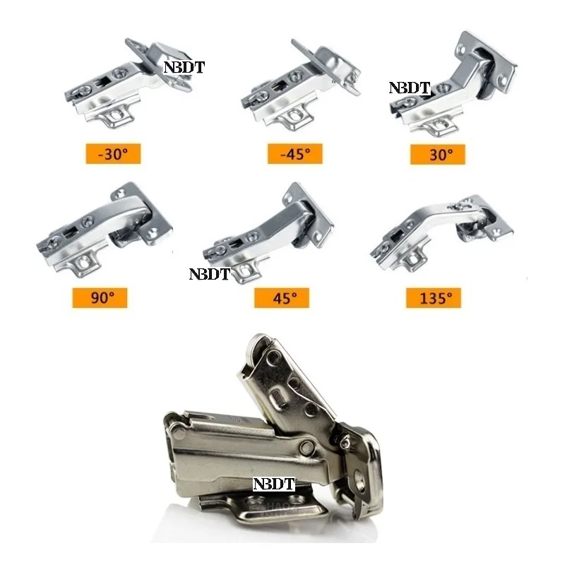 

4Pcs -30 -45 30 45 90 135 165 Degree Regular Hydraulic Soft Close Closet Cabinet Cupboard Hinge Corner Diagonal