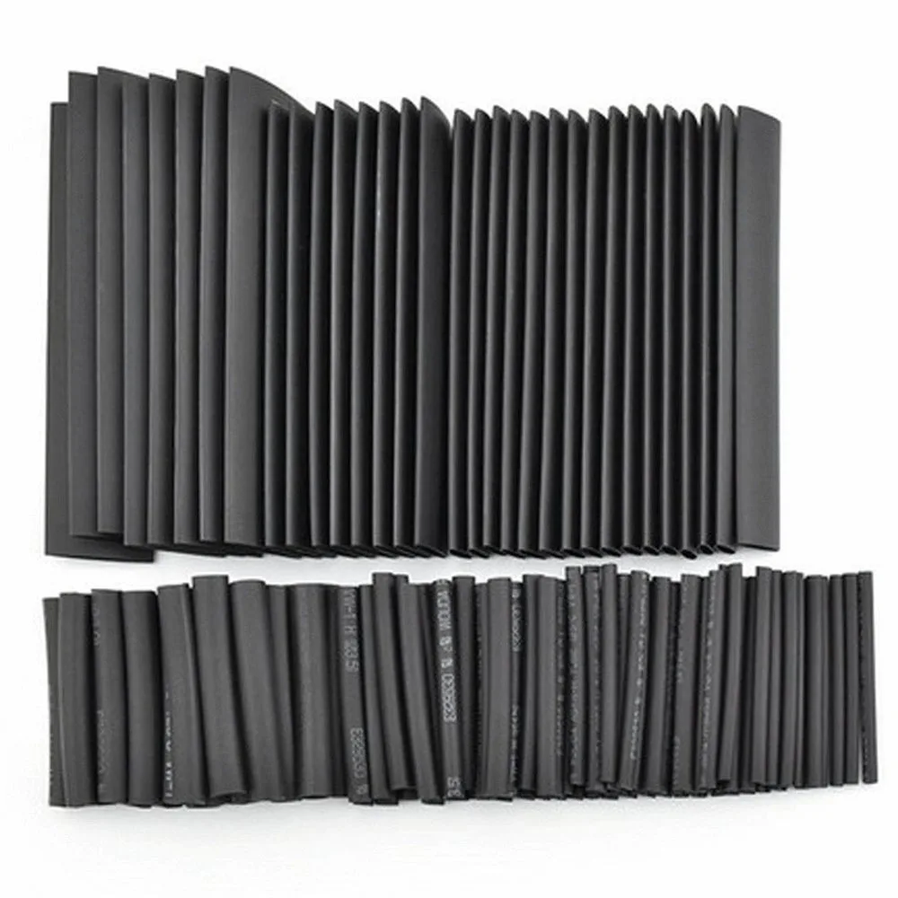 

127 шт., черный термоусадочный электрический кабель, 2:1