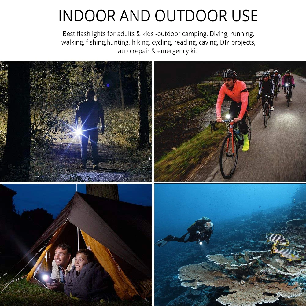 Фонарик для дайвинга 5 * T6 L2 светодиодный фонарик подводного погружения 200 м