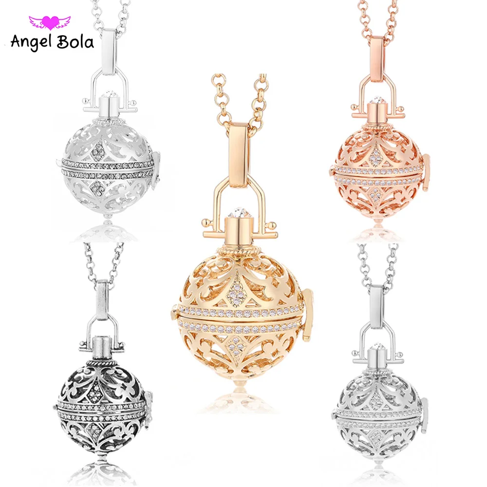 24 мм подвеска с ароматом масло ожерелье Ангел бола ювелирные изделия Музыкальный