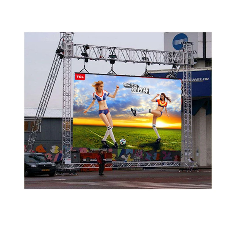 Goedkoop Full Color Outdoor Led Matrix Panel P8 512*512Mm Pixels SMD3535 Rgb Hoge Helderheid Led Scherm Kabinet