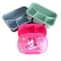 cokytoop student lunch box for kid eco friendly food container storage division bento boxes sealed leakproof broodtromme unicorn