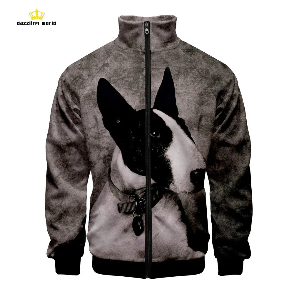 Питтерьер собака 3d принт куртка для мужчин женщин Водолазка крутая популярная