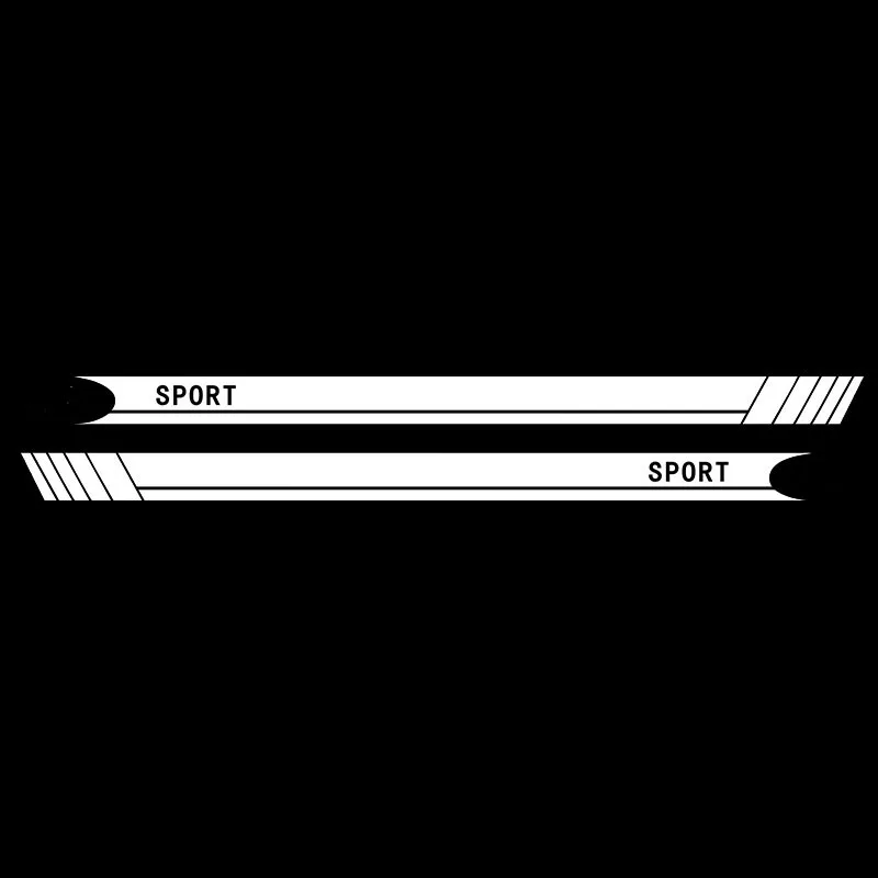 Автомобильные наклейки 2 шт. на боковую юбку дверные линия талии для BMW M5 M M2 M3 M4 M6 M8