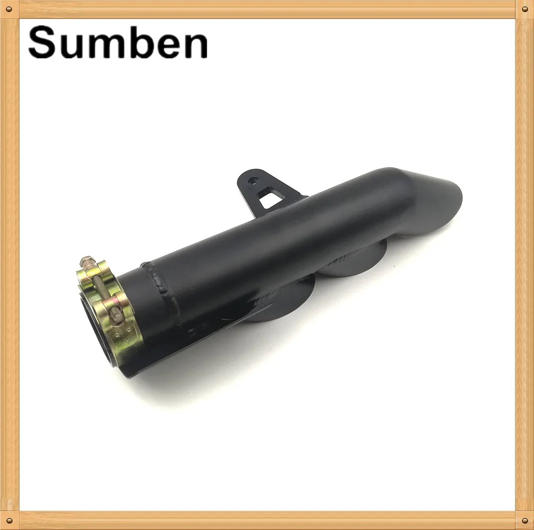 Модифицированная выхлопная труба с тройными отверстиями коннектором комплекты