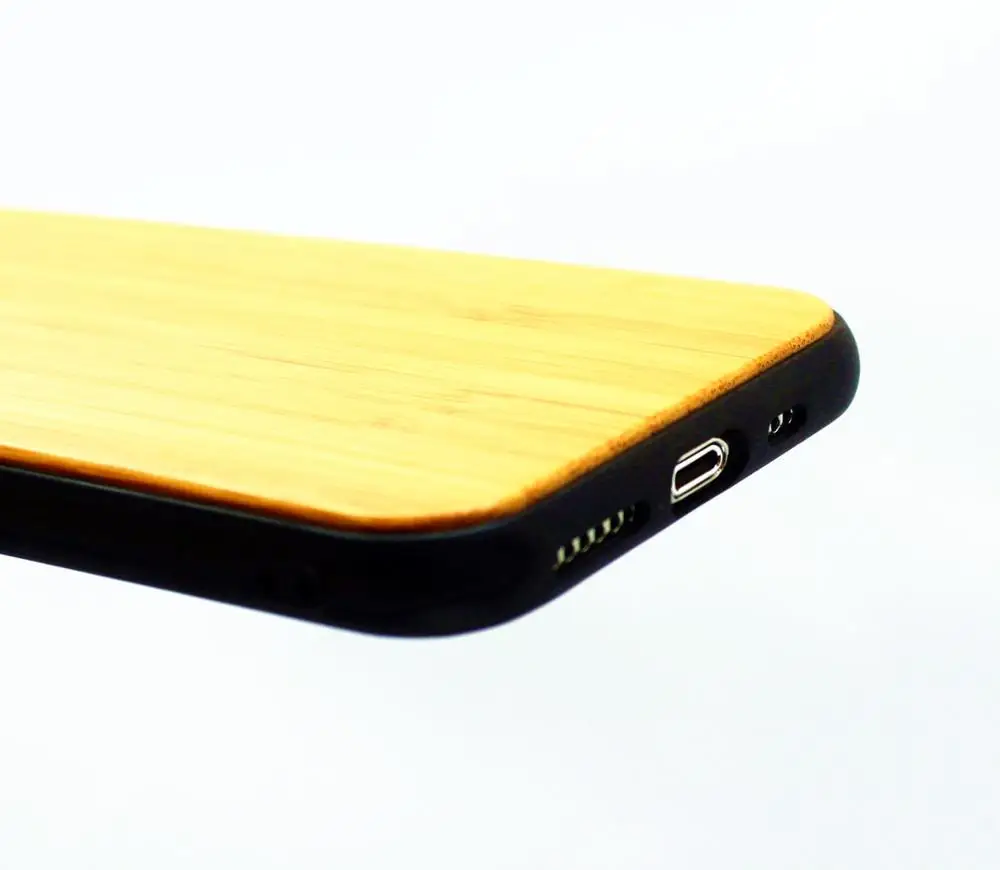 Чехол из бамбука и ТПУ для iPhone 12 mini 11 Pro Max XS XR X 8 7 6 6S Plus|Бамперы| |
