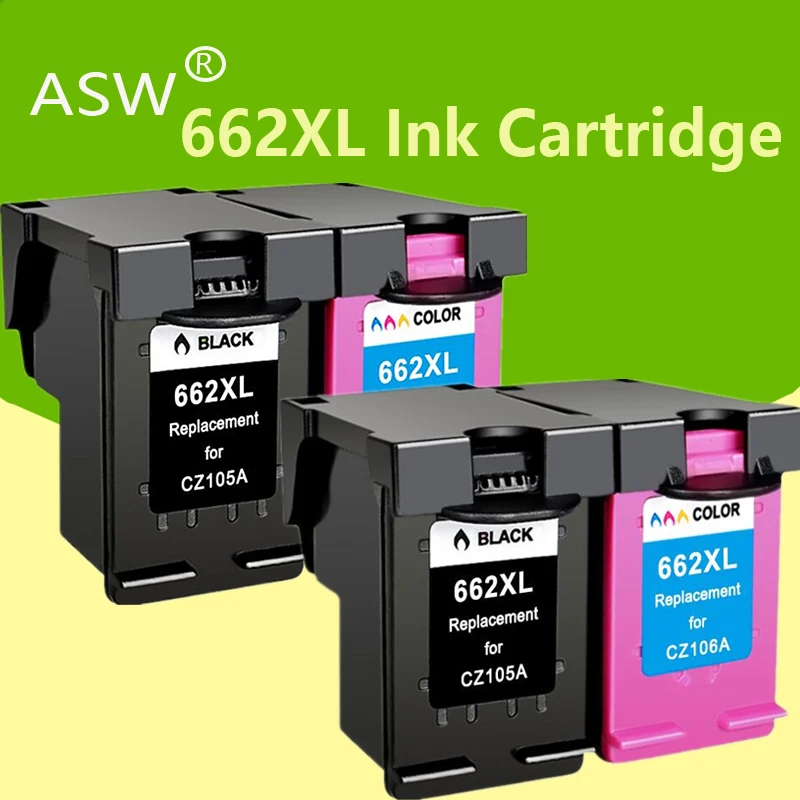 ASW 662 Замена для HP 662XL чернильный картридж Deskjet 1015 1515 2515 2545 2645 3545 4510 4515 4516