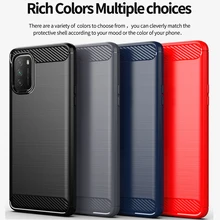 For Xiaomi Poco M3 Case Carbon Fiber Shockproof Soft Silicone Cover Cover for For Xiaomi Poco X3 NFC Mi 10T Lite Mi 10T Pro 5G