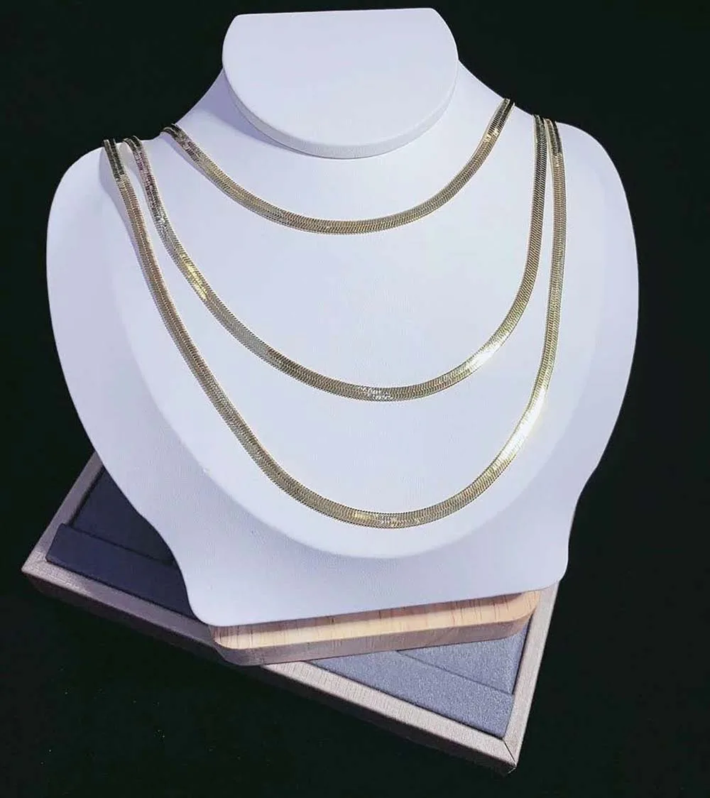 

New Style 5Pcs Width 3mm Copper Necklace Gold Color Snake Chain