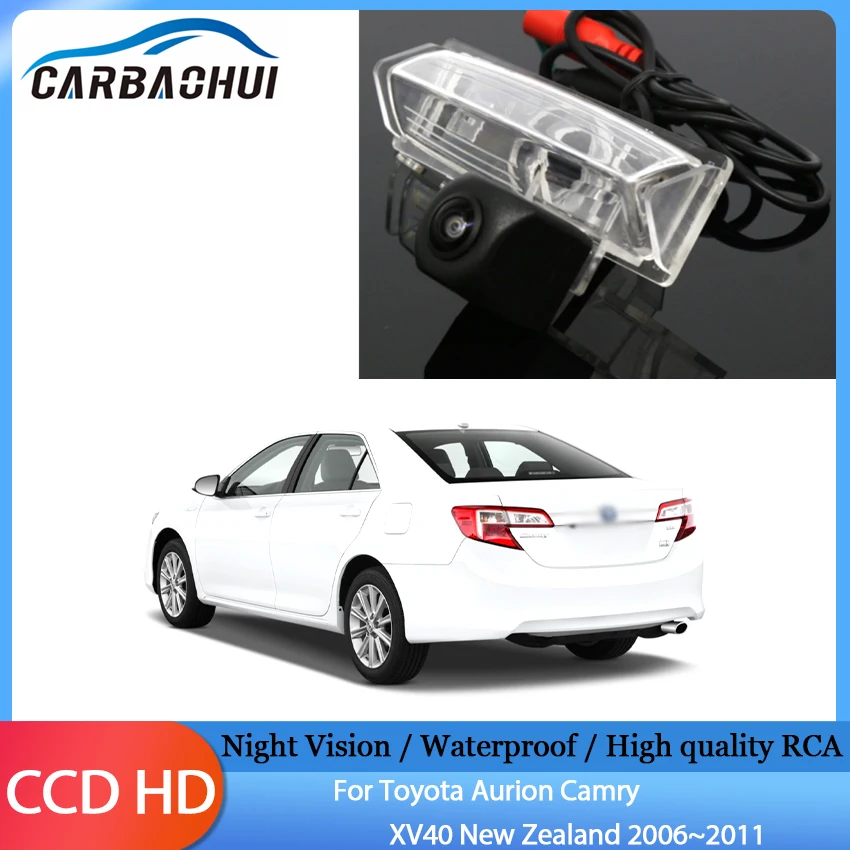 Rear View Reversing Camera Car Back up Parking HD CCD Night Vision For Toyota Aurion Camry XV40 New Zealand 2006~2011