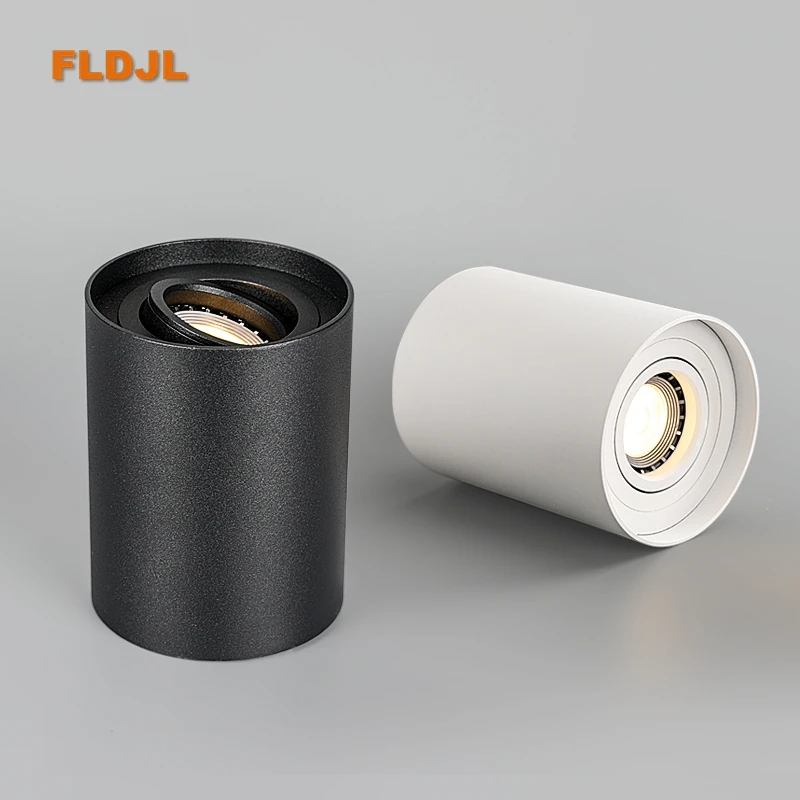 Диммируемый вращающийся светодиодный светильник на 360 ° 10 Вт 12 монолитный блок