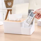 Пластиковая коробка для салфеток, современный деревянный чехол, держатель для бумажных салфеток для дома и автомобиля, органайзер для дома, инструменты для украшения