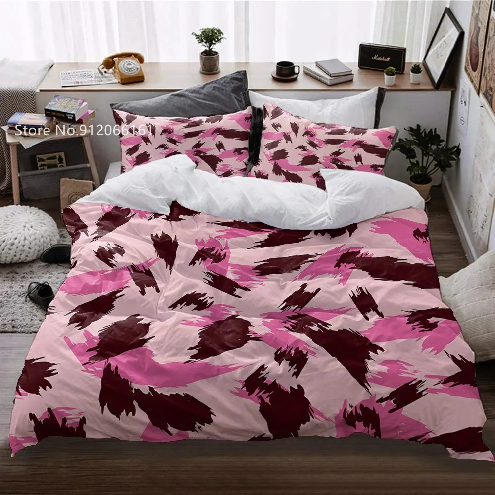 

Красочный Камуфляжный Комплект постельного белья 3D принт круглый горошек Забавный пододеяльник удобное двойное покрывало пододеяльник украшение для дома 2/3 шт.