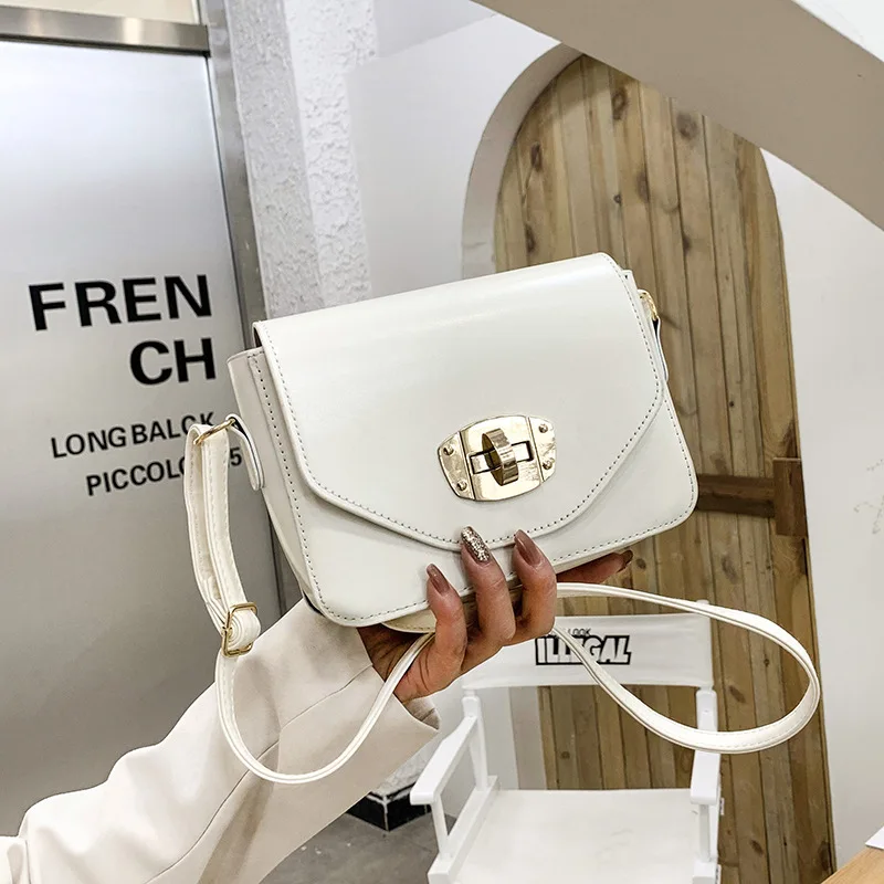 

2021 New Casual Crossbody Bags For Women Fashion Simple Shoulder Bag Ladies Designer Handbags PU Leather Messenger Bags