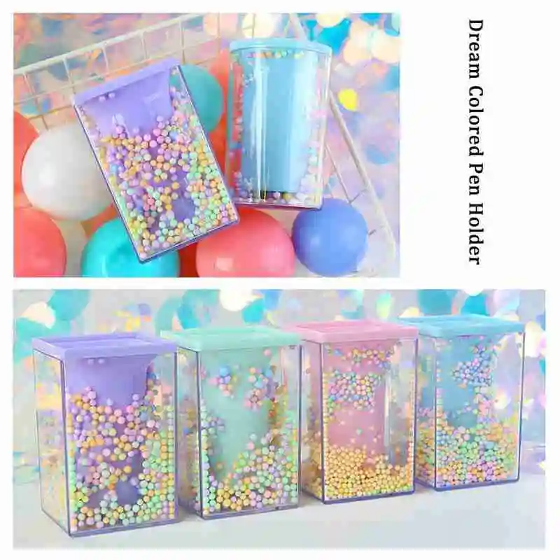 Милый держатель для ручек офисный Органайзер косметический квадратный карандаш