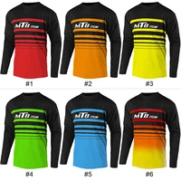pro long motocross shirt mtb cycling jersey t shirt sun dry breathable top racing downhill mountain road ride bike sport clothes