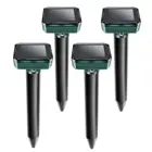 Практичный репеллент от моли, 4 упаковки, ультразвуковой отпугиватель животных, на солнечных батареях, Отпугиватель сусликов и грызунов