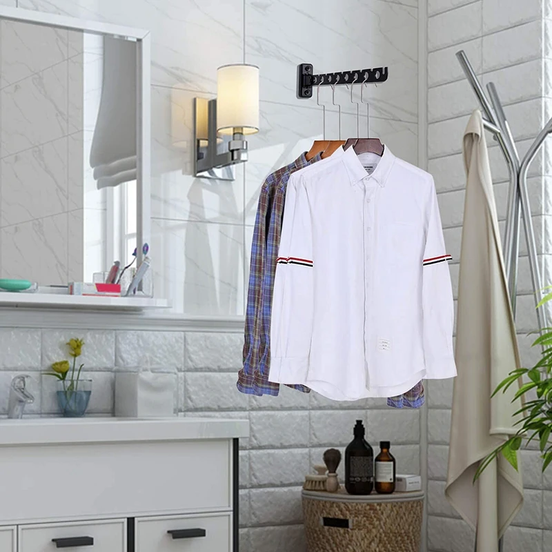 

Laundry Hanger Dryer Rack Folding Wall Mount Clothes Hanger Laundry Room Clothes Hanger Wall Mounted Clothes 2 Pack