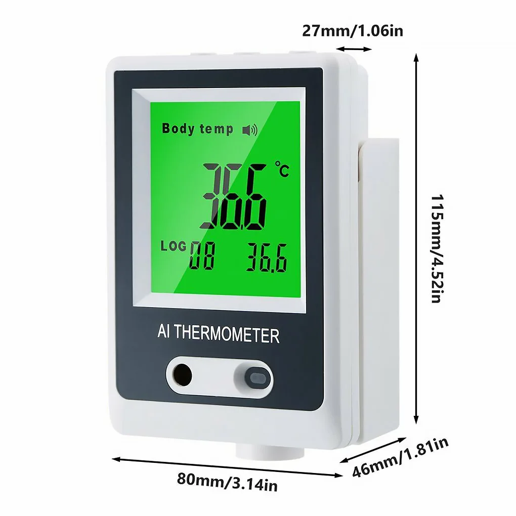 

Non-contact Automatic Intelligent Thermometer USB Wall Mounted Human Infrared Thermometer Rapid Temperature Measurement