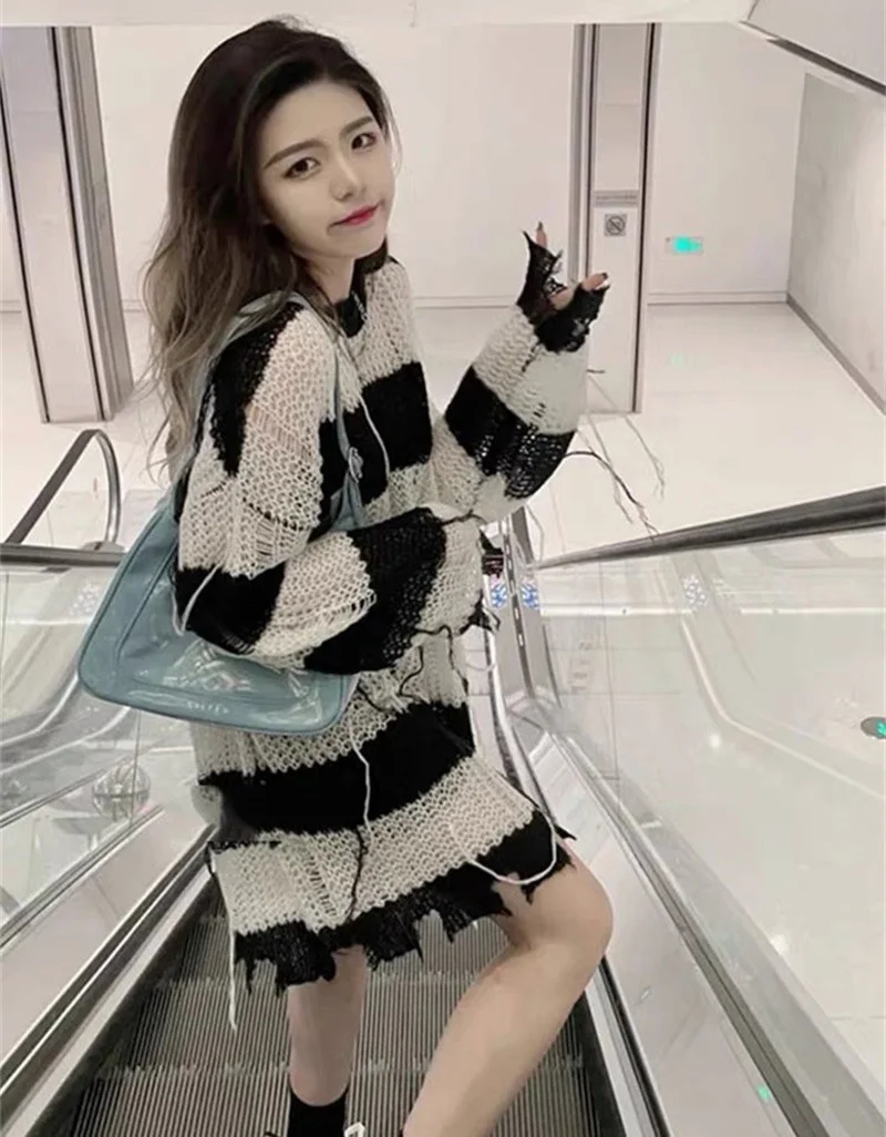 

Cmaz 2021 Outerwear Gentle College Lazy Sweater Women