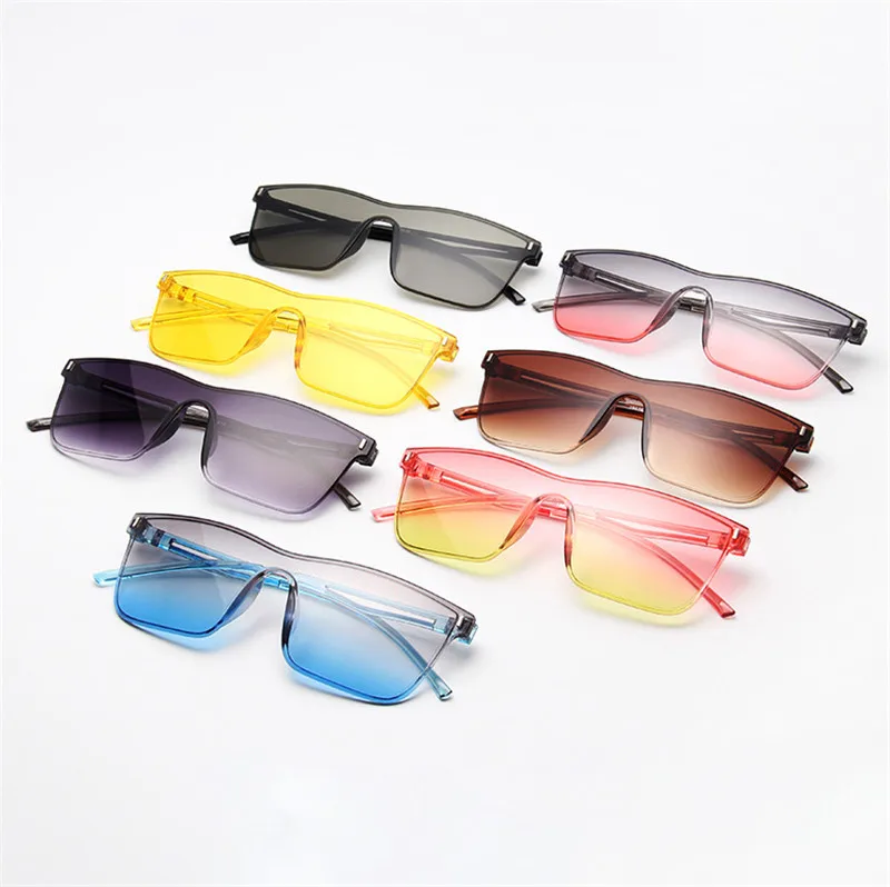 Цельные солнцезащитные очки большого размера с линзами Женские Ретро для мужчин