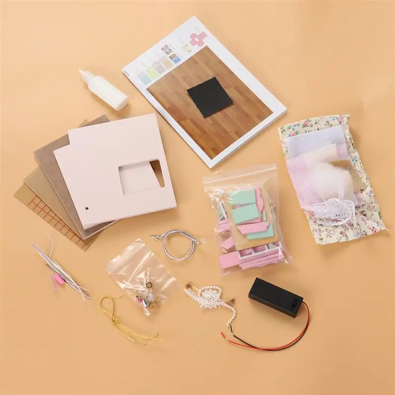 PBPBOX Кукольный дом DIY Миниатюрный Кукольный домик Модель деревянная игрушка мебель Каса куклы Boneca игрушечные дома подарок на день рождения