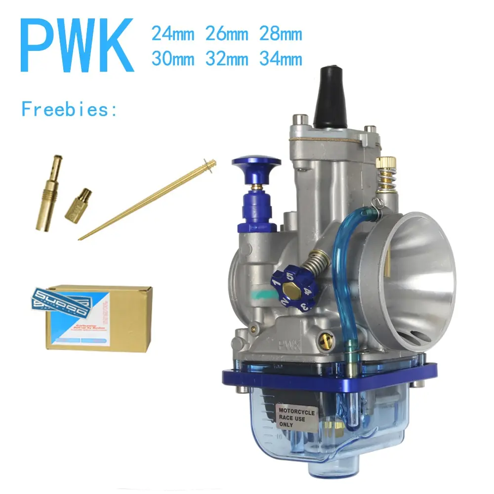Карбюратор мотоциклетный прозрачный для Keihin Koso OKO Power Jet PWK 21 24 26 28 30 32 34 мм| |