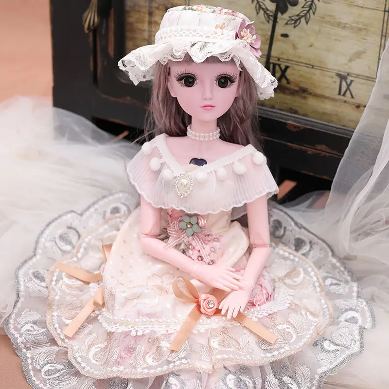 60 см красивая кукла принцессы с одеждой 1/3 BJD 20 шарниров Красивая Золотая