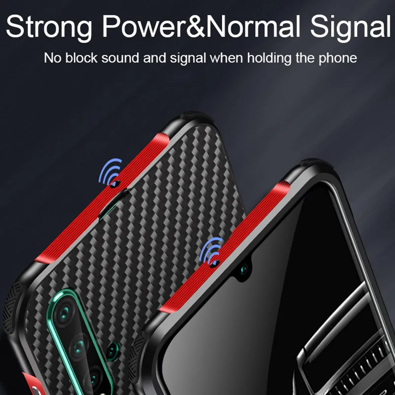 Для huawei Nova 4 Nova5 P20 P20Pro Honor 20 чехол Роскошная алюминиевая рама бампер из углеродного