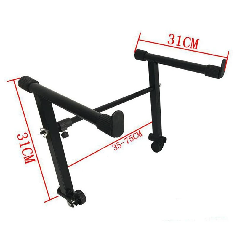 Регулируемая черная подставка для электронного пианино клавиатуры |