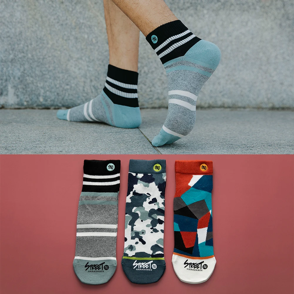 Модные хлопковые носки для мужчин и женщин удобные дышащие уличные в стиле