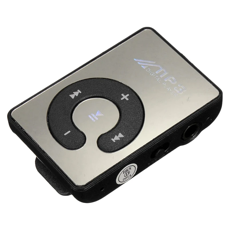 2 шт мини музыкальный MP3-плеер с usb-кабелем наушниками черный и синий | Электроника