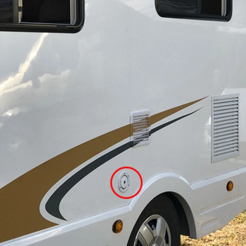 

Gravity Fresh Water Fill H-atch Inlet Filter with Keys Lockable for RV Boat Camper Trailer White Caravan Accessories