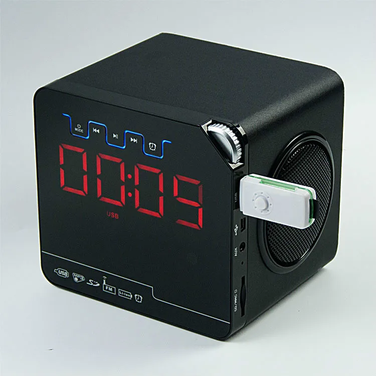 Пульт дистанционного управления телефоном Управление Деревянный Будильник