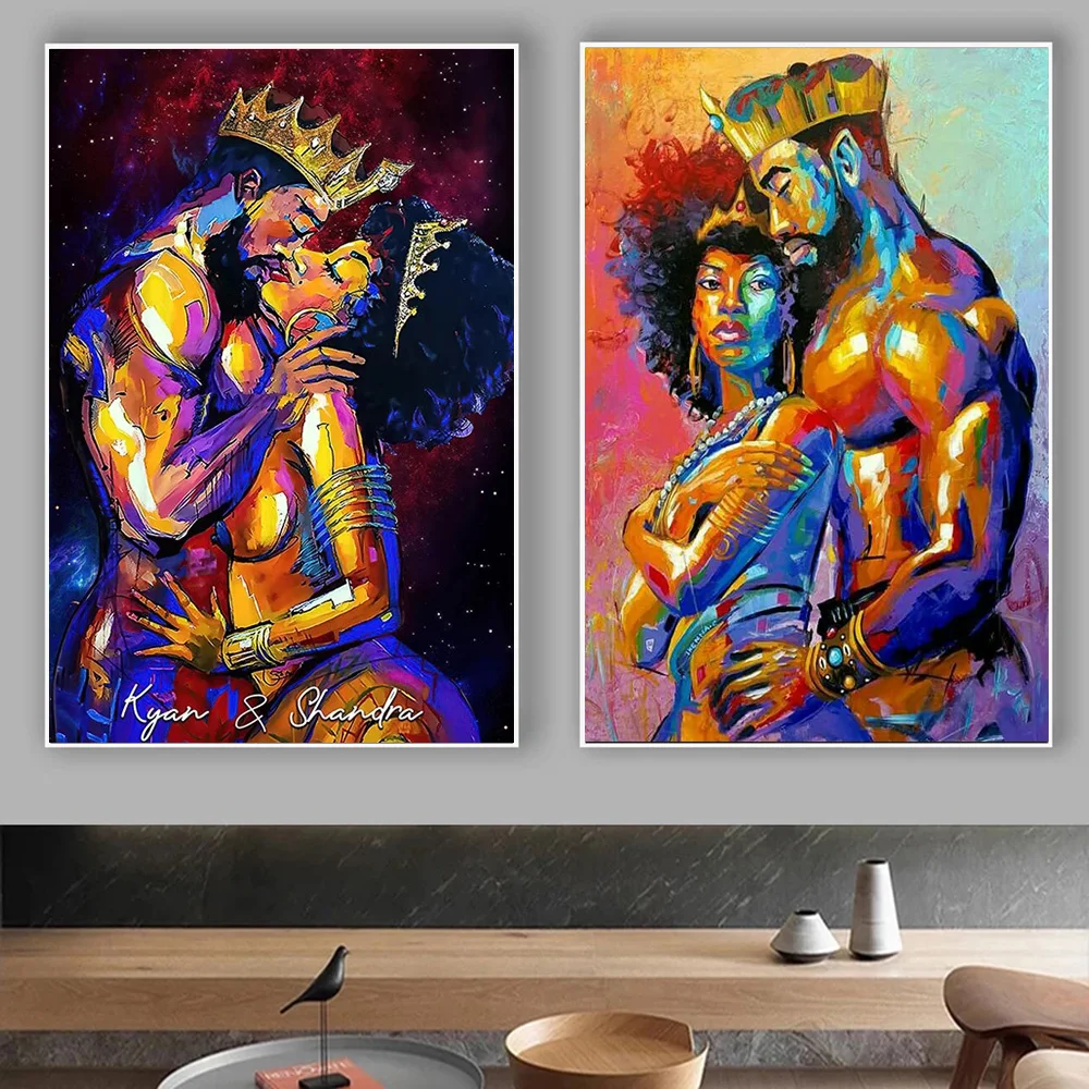 

Abstract Graffiti Couple Oil Painting Print on Canvas Posters Modern Lover Pictures for Living Room Home Decor Cuadros Frameless