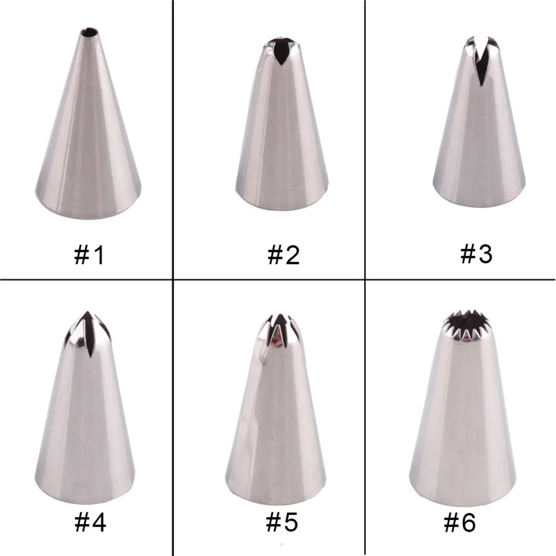 Металлический 6 шт./компл. декоратор для десерта DIY из нержавеющей стали глазурь