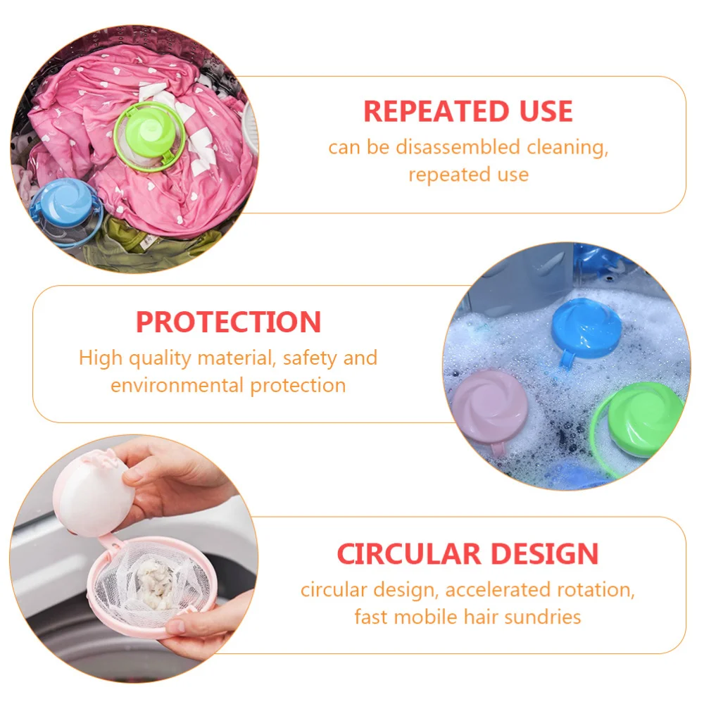 

10pcs Washing Machine Filter Net Bags Filters Strainer Bags (Mixed Color)