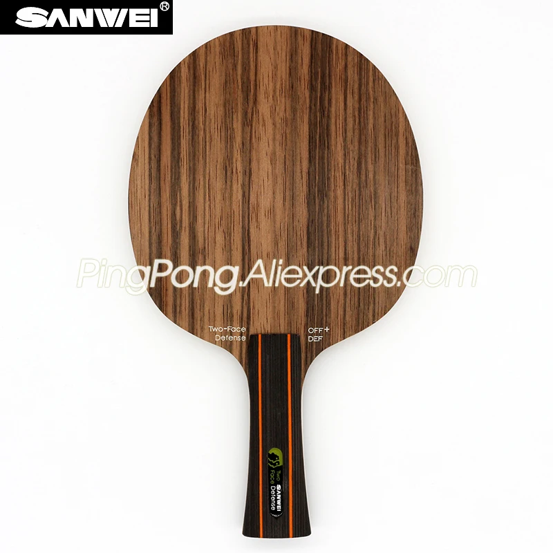 Lâmina de Tênis de Mesa Raquete de Defesa Sanwei Dois Rosto Face Ataque Defesa Ébano Hinoki Ping Pong Bat Paddle – 2