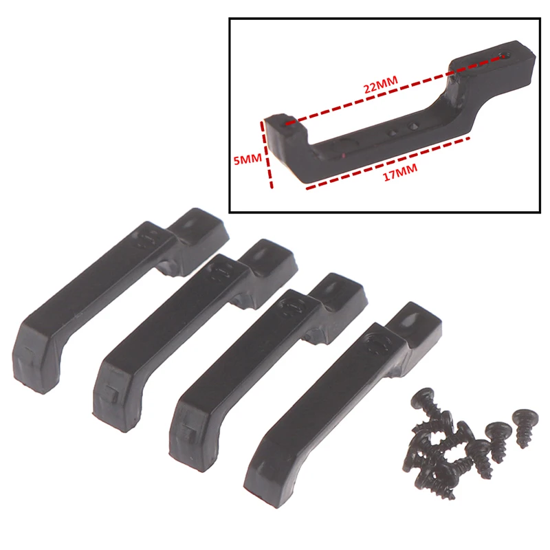 

4PCS Black Door Handle for 1/10 RC Crawler