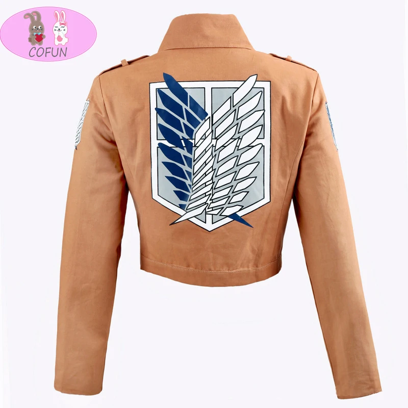 

COFUN Hot Anime Attack on Titan Investigator Team Uniform Alan Mikasa Captain Uniform Jacket COS